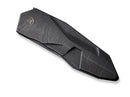 WE Knife Solid Titanium Black Etching Pattern