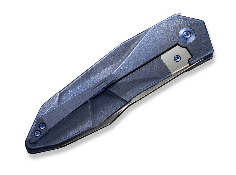WE Knife Solid Titanium Blue