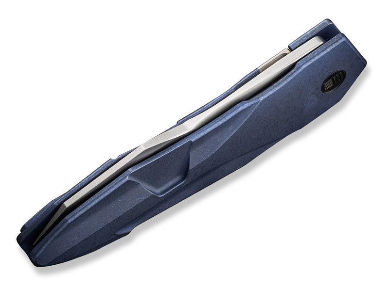 WE Knife Solid Titanium Blue