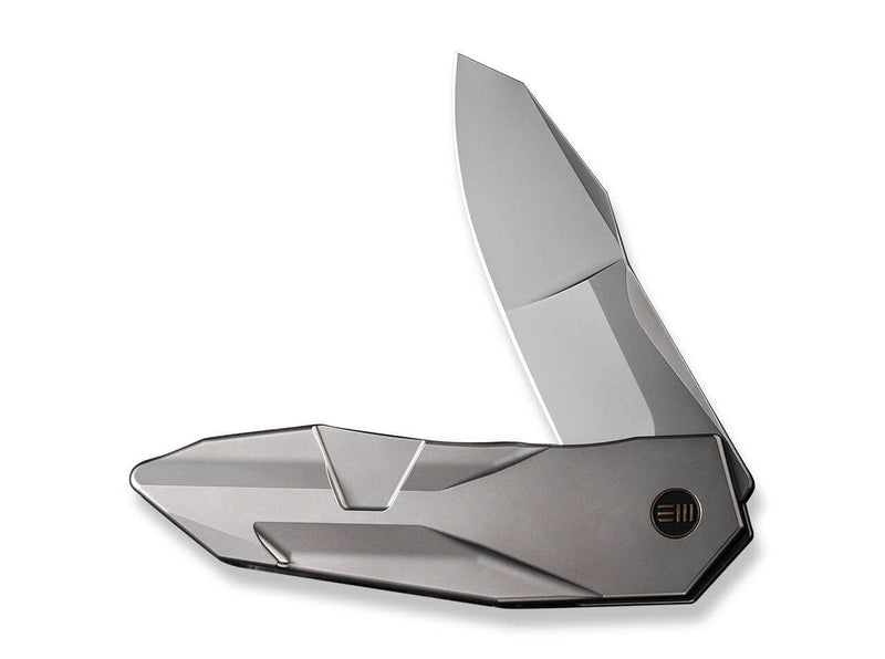 WE Knife Solid Titanium Grey Bead Blasted