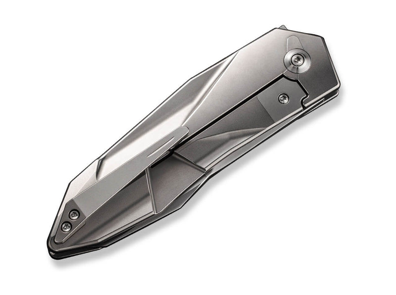WE Knife Solid Titanium Grey Bead Blasted