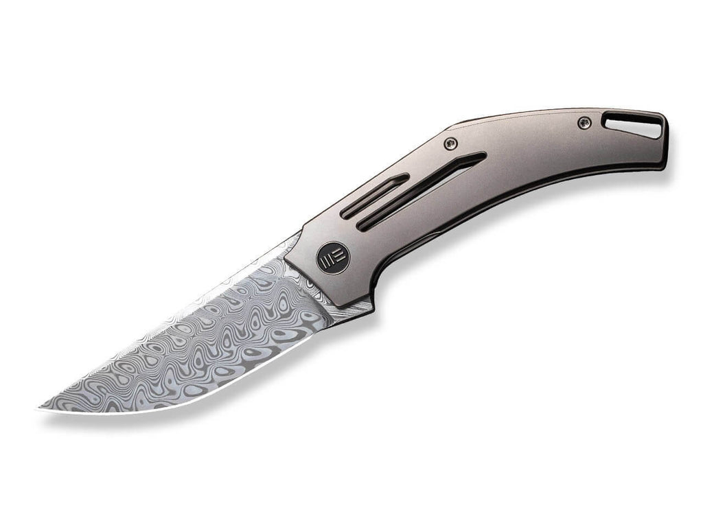 Speedliner Titanium Grey Frame Lock Damascus