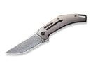 WE Knife Speedliner Titanium Grey Frame Lock Damascus