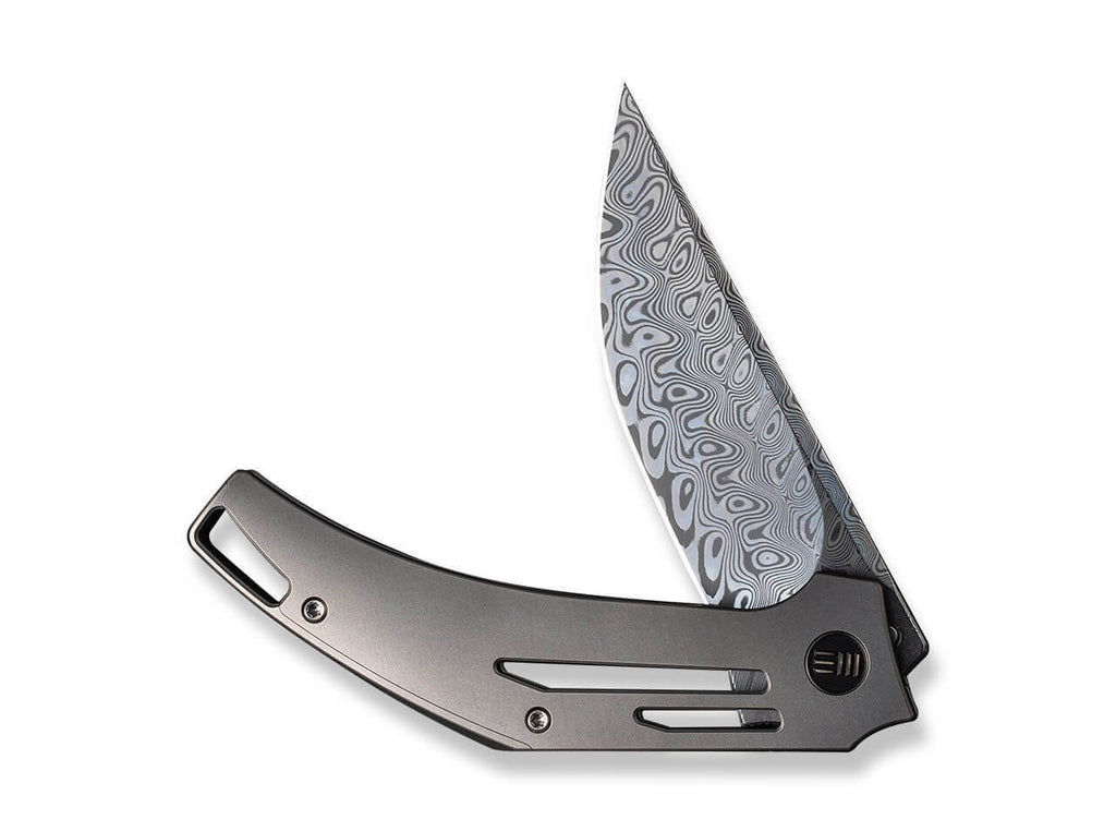 Speedliner Titanium Grey Frame Lock Damascus
