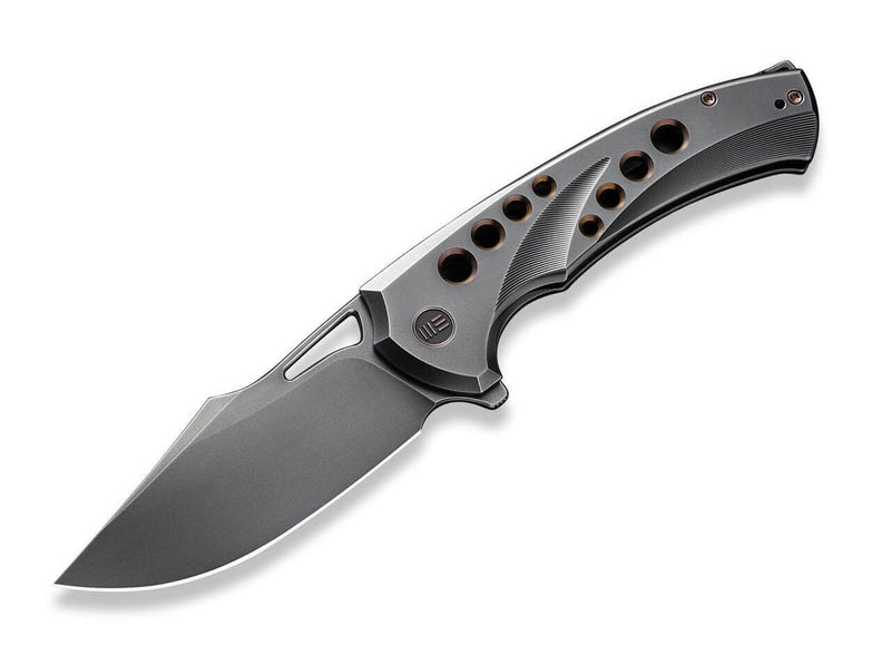 WE Knife Swiftfin CPM-20CV Titanium Polished Gray