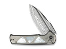 WE Knife Sylox Damascus Gray Ti MOP