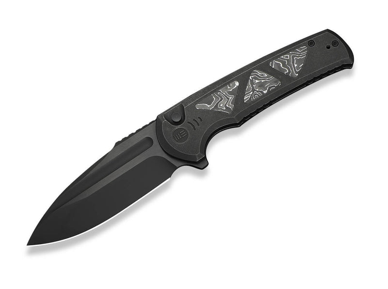 WE Knife Sylox M390 Black Ti Aluminum Foil CF Black Stonewashed