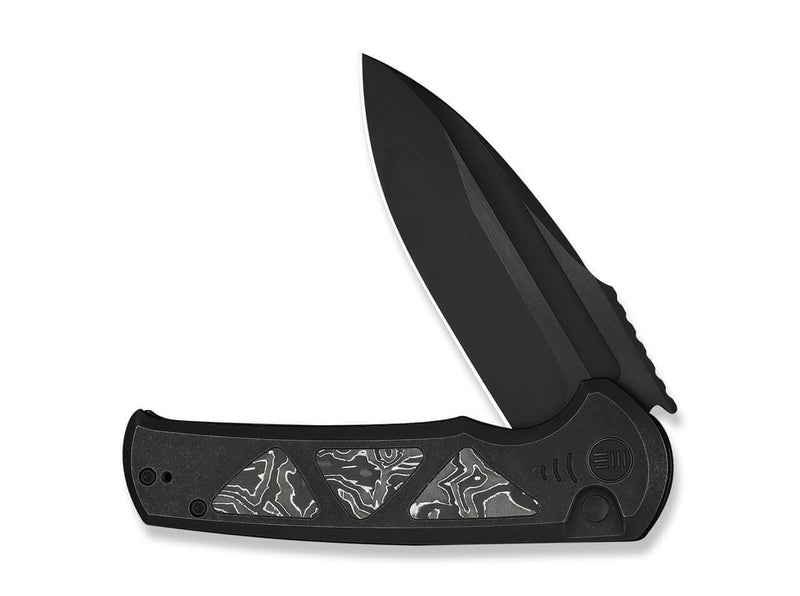 WE Knife Sylox M390 Black Ti Aluminum Foil CF Black Stonewashed