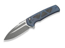 WE Knife Sylox M390 Blue Ti Shredded CF
