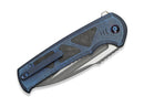 WE Knife Sylox M390 Blue Ti Shredded CF