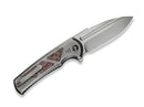 WE Knife Sylox M390 Gray Ti Lava Flow CF