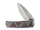 WE Knife Sylox M390 Gray Ti Lava Flow CF