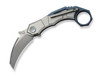 Tayra M390 Grey & Blue Ti Stonewashed