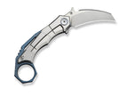 Tayra M390 Grey & Blue Ti Stonewashed