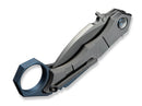 WE Knife Tayra M390 Grey & Blue Ti Stonewashed