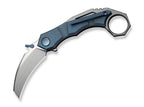 Tayra M390 Ti Blue & Grey Ti Satin