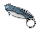 Tayra M390 Ti Blue & Grey Ti Satin