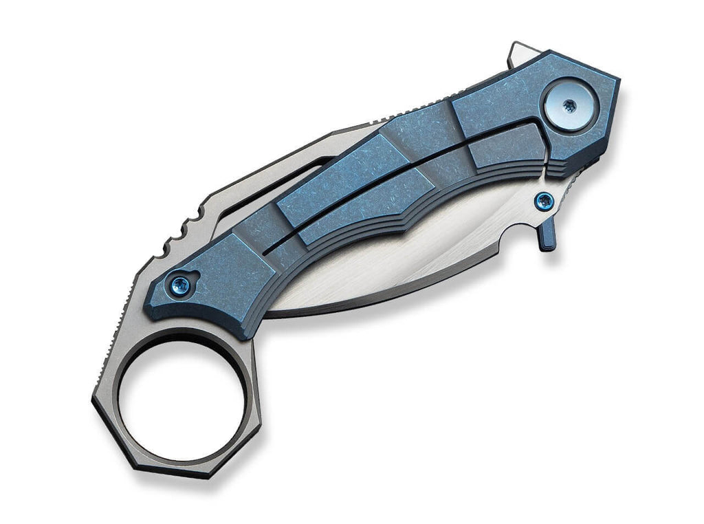 Tayra M390 Ti Blue & Grey Ti Satin