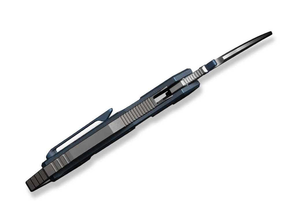 Tayra M390 Ti Blue & Grey Ti Satin