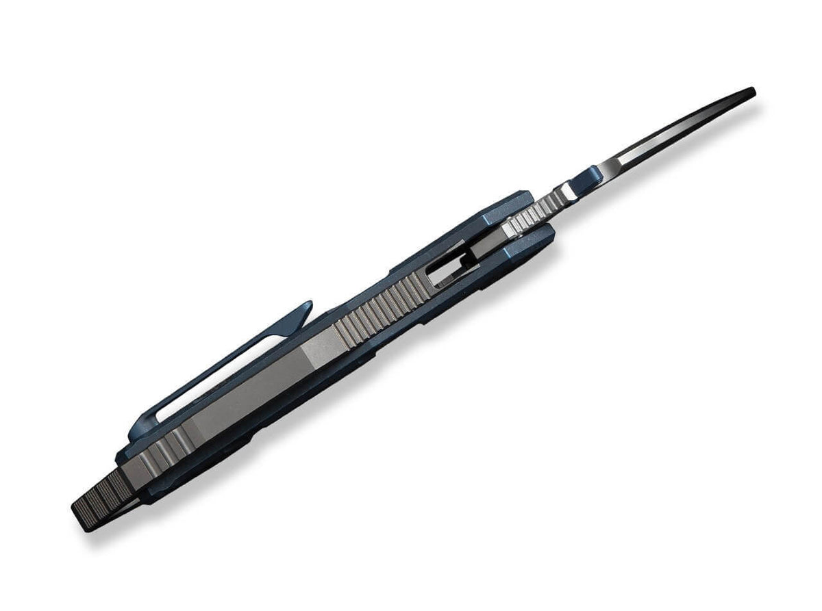 Tayra M390 Ti Blue & Grey Ti Satin
