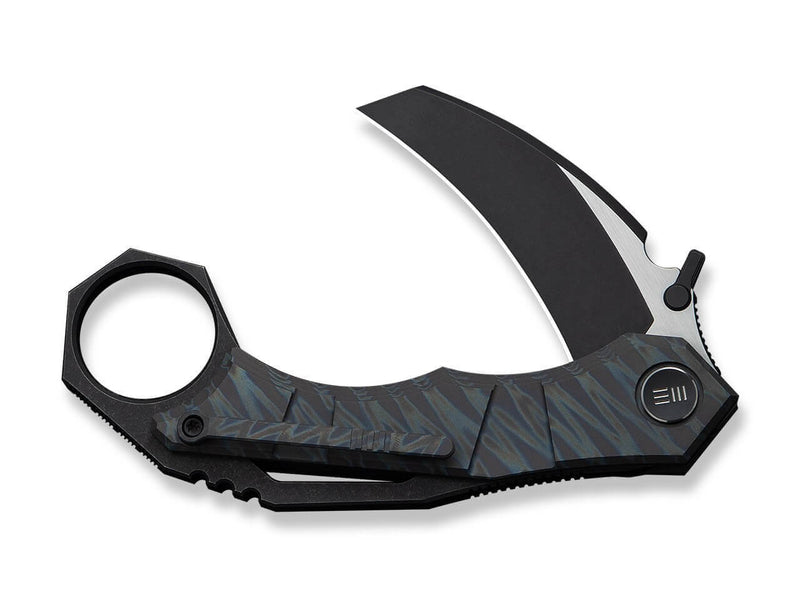 WE Knife Tayra M390 Tiger Stripe Ti Black Stonewashed