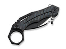 WE Knife Tayra M390 Tiger Stripe Ti Black Stonewashed