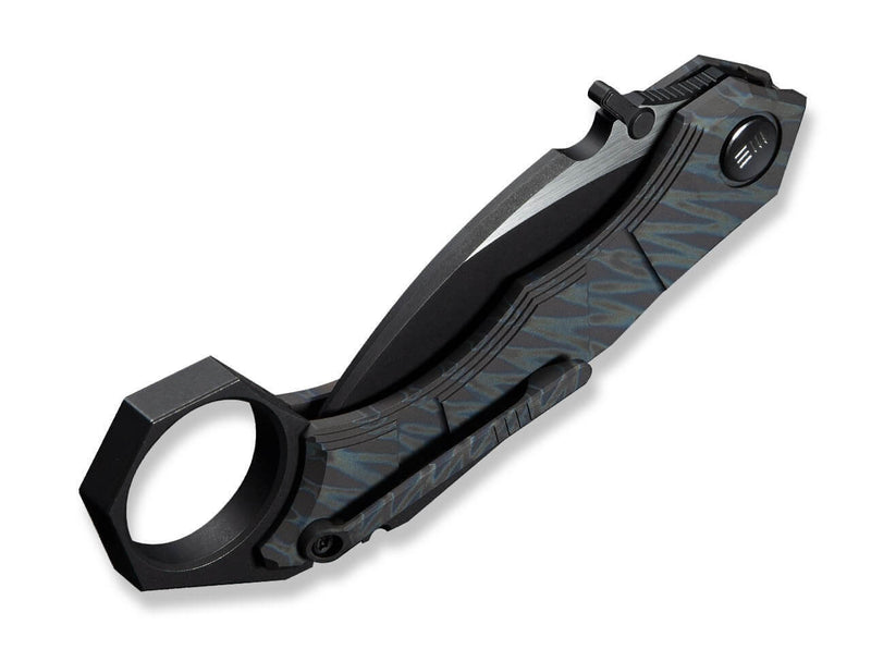 WE Knife Tayra M390 Tiger Stripe Ti Black Stonewashed