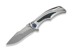 Tighe Down M390 Ti Blue & Black CF