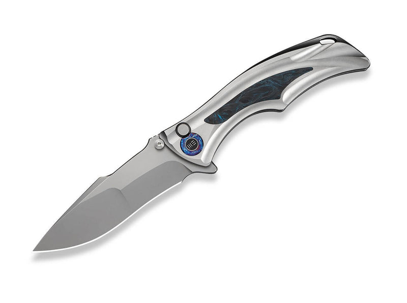 WE Knife Tighe Down M390 Ti Blue & Black CF