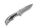 WE Knife Tighe Down M390 Ti Blue & Black CF