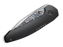 WE Knife Trogon Titanium Black Damascus