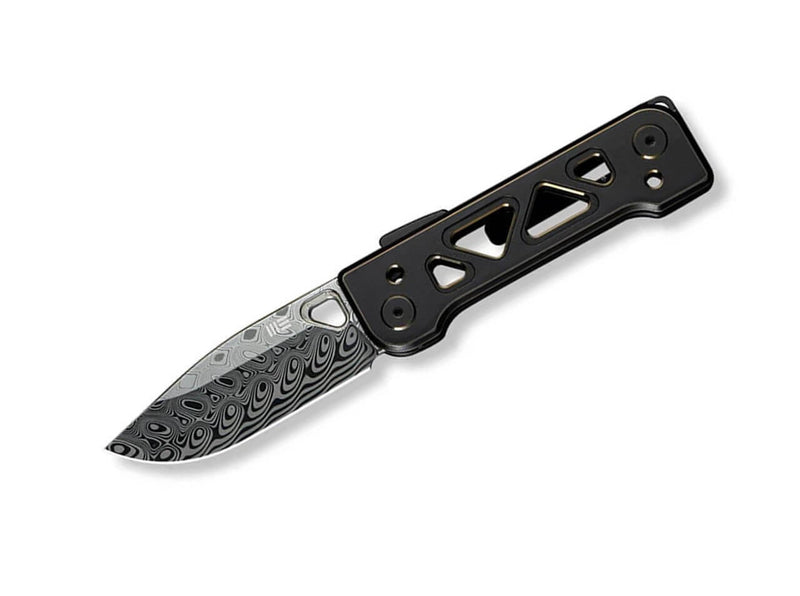 WE Knife Tyro Damascus Titanium Black