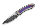 WE Knife Winsome Damascus Ti Timascus