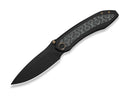 WE Knife Winsome M390 Black Ti Layerd G10 Rose Pattern CF Black Stonewashed