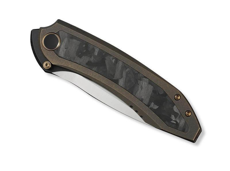WE Knife Winsome M390 Bronze Ti Marble CF