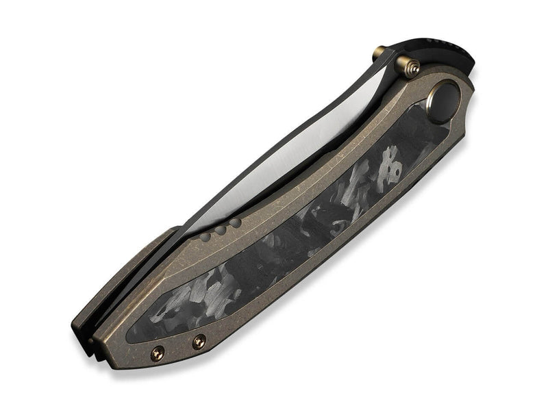 WE Knife Winsome M390 Bronze Ti Marble CF