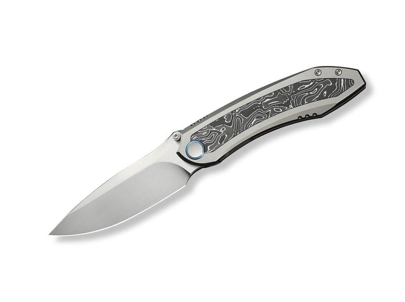 WE Knife Winsome M390 Gray Ti Aluminum Foil CF