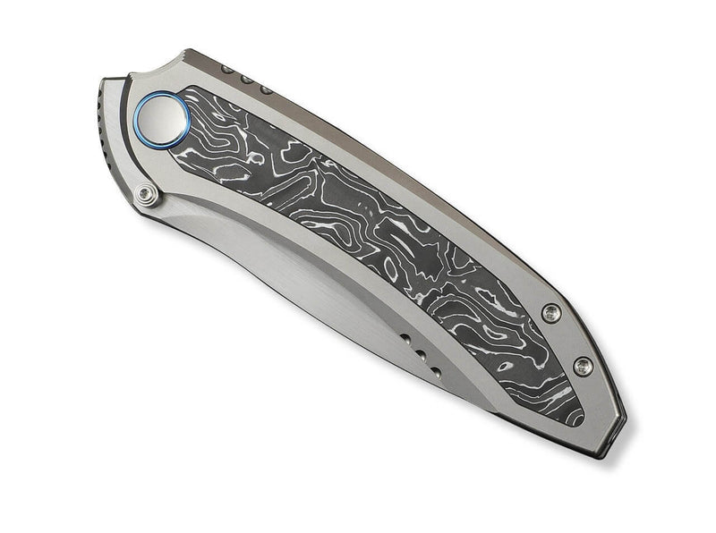 WE Knife Winsome M390 Gray Ti Aluminum Foil CF