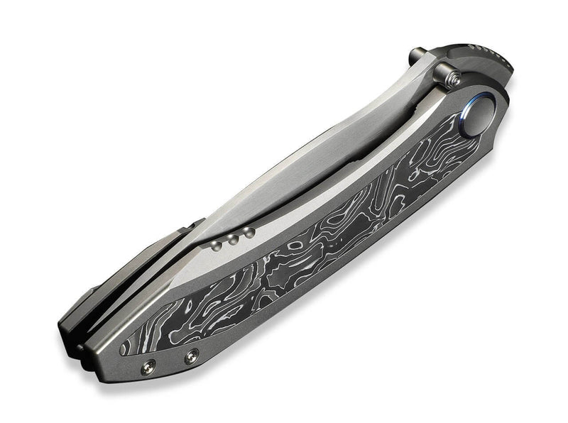 WE Knife Winsome M390 Gray Ti Aluminum Foil CF