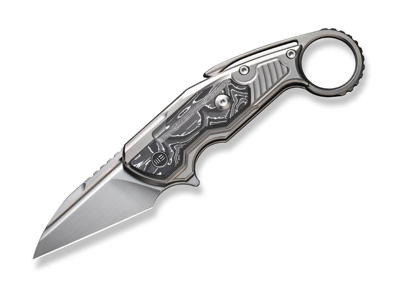 WE Knife Yardbird Titanium Bead Blasted Aluminum Foil CF