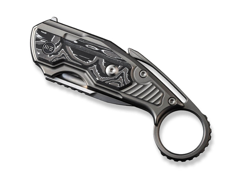 WE Knife Yardbird Titanium Bead Blasted Aluminum Foil CF