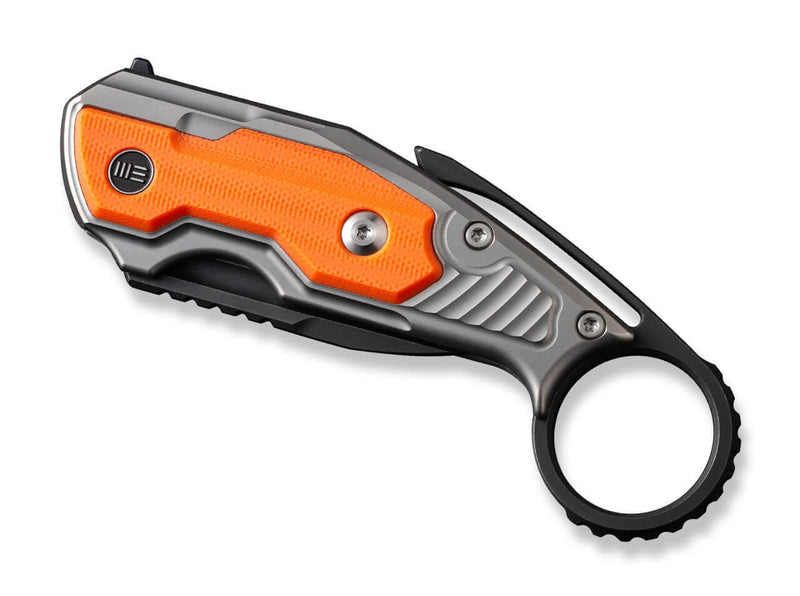 WE Knife Yardbird Titanium Grey G10 Orange