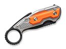 WE Knife Yardbird Titanium Grey G10 Orange