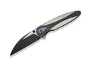 WE Knife Zenthra M390 Black Ti Shredded CF Black Stonewash