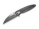 WE Knife Zenthra M390 Gray Ti Twill CF Stonewash