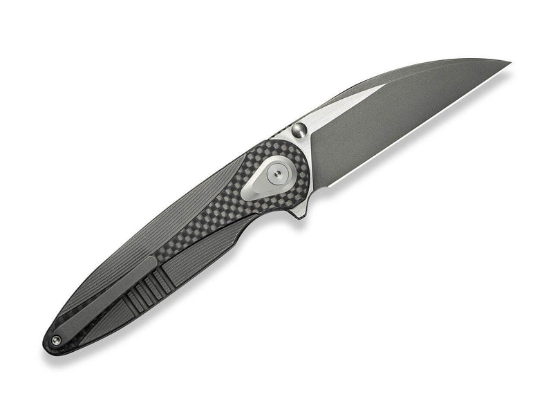 WE Knife Zenthra M390 Gray Ti Twill CF Stonewash