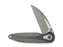 WE Knife Zenthra M390 Gray Ti Twill CF Stonewash