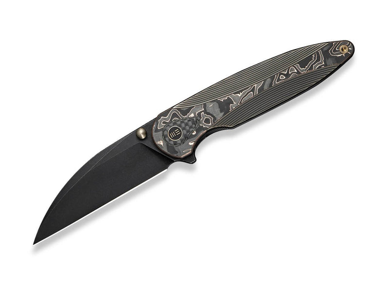 WE Knife Zenthra M390 Ti Bronze Copper Foil CF Black Stonewash