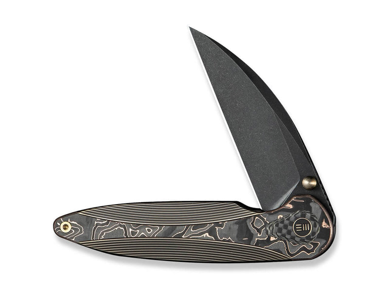 WE Knife Zenthra M390 Ti Bronze Copper Foil CF Black Stonewash