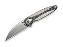 WE Knife Zenthra M390 Ti Gray Alumium Foil CF Stonewash